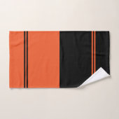 Omkeerbare Oranje en zwarte halloween Bad Handdoek (Handdoek)