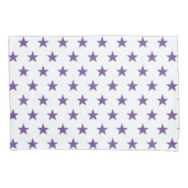 Omkeerbare Paars en wit Kussensloop