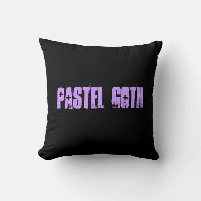 Omkeerbare Pastel Goth Worpkussen Kussen (Voorkant)
