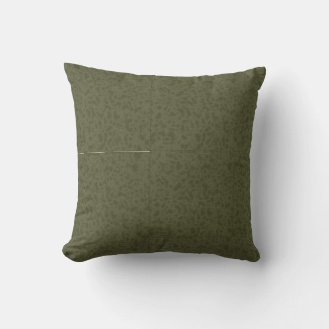 Omkeerbare Pillow Green/Tan Kussen (Voorkant)