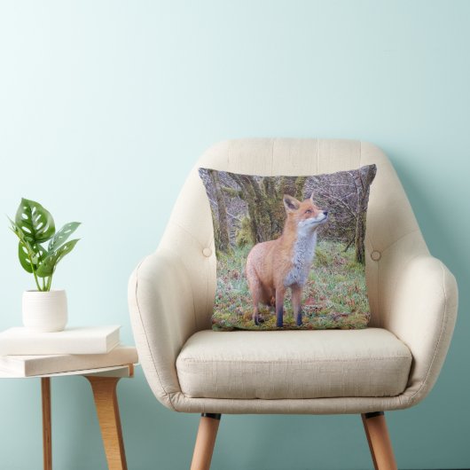 Omkeerbare rode vos kussen (Stoel)