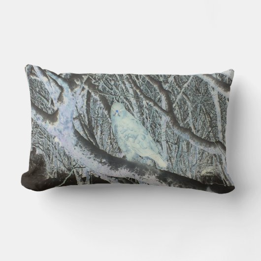 Omkeerbare Spooky Buzzard op Tak Kussen (Voorkant)