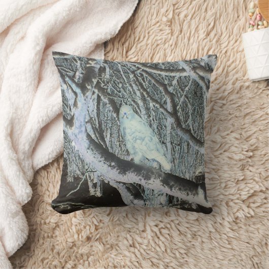 Omkeerbare Spooky Buzzard op Tak Kussen (Deken)