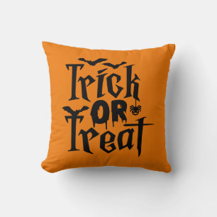 Omkeerbare Trick ofTreat met Spider & Bats Kussen