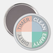 Omkeerbare Vaatwasser Clean Timer Vuil Leeg Chique Magneet (Voorkant / Achterkant)