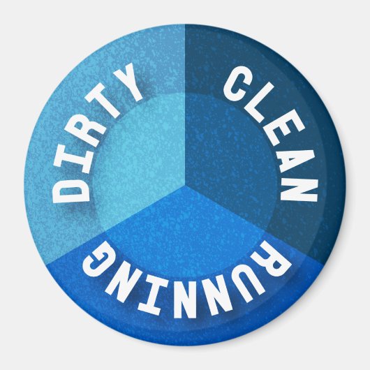 Omkeerbare vaatwasser magneet schoon vuile lopen (Voorkant)