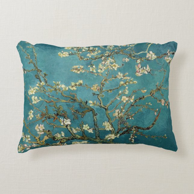  Omkeerbare Van Gogh Almond Blossom Accent Kussen (Voorkant)