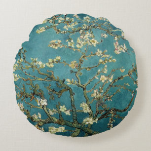 Omkeerbare Van Gogh Almond Blossom Rond Kussen