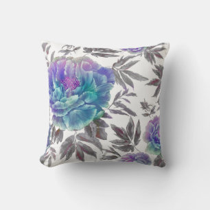 omkeerbare Waterverf Floral Pillow Kussen