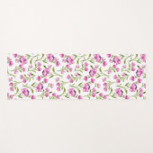 Omkeerbare Waterverf Florals Yoga Mat (Voorkant (horizontaal))