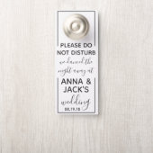 Omkeerbare welkomstwoorden en niet storen van het deurhanger (Op knop)