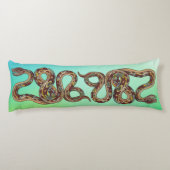 Omkeerbare wilde Natuur boa constrictor slang Lichaamskussen (Achterkant)