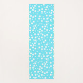Omkeerbare witte Stippen op Turquoise, roze Yoga M Yogamat (Voorkant)