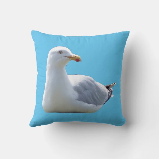 Omkeerbare zeemeeuw liggend kussen (Achterkant)