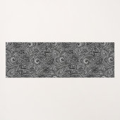 Omkeerbare zwarte en witte boho, Gypsy Design Yoga Yogamat (Achterkant (horizontaal))
