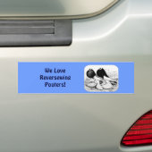 Omkeerstekens Bumpersticker (Op auto)