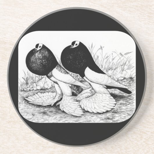 Omkeerstekens Zandsteen Onderzetter (Voorkant)