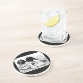 Omkeerstekens Zandsteen Onderzetter (Zijkant)