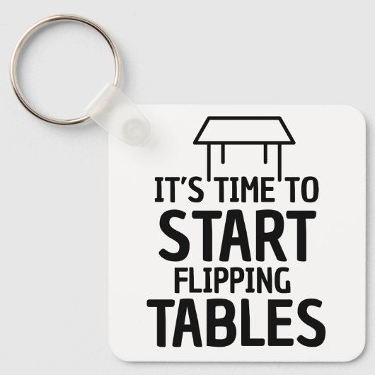 omklapbare tabellen sleutelhanger (Voorkant)