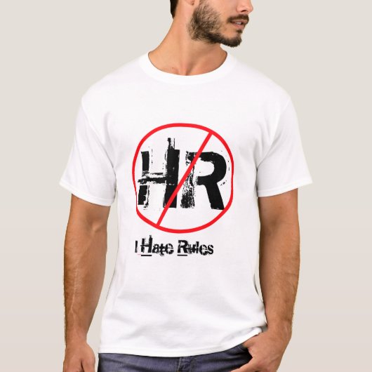 OML T-Shirt "I Hate Rules" (Voorkant)