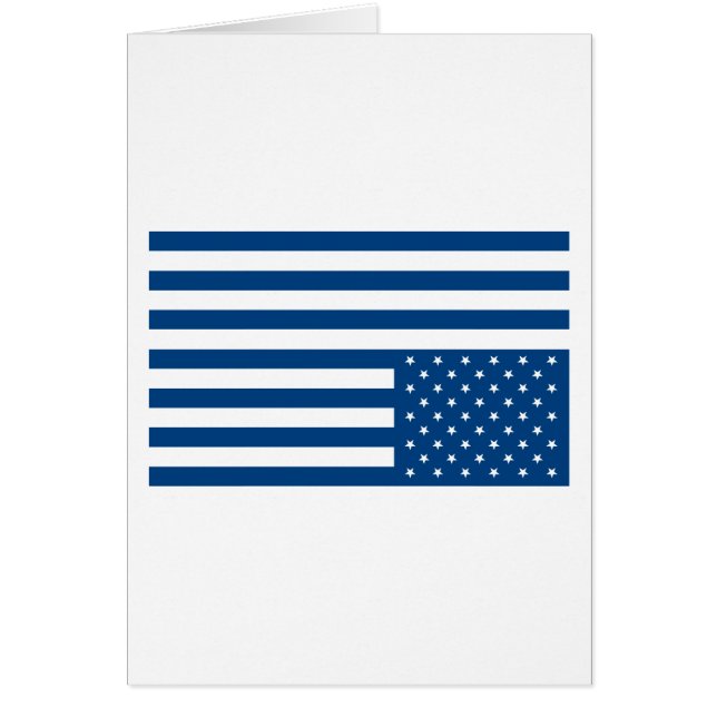 Omlaag Amerikaanse vlag - Blauw (Voorkant)