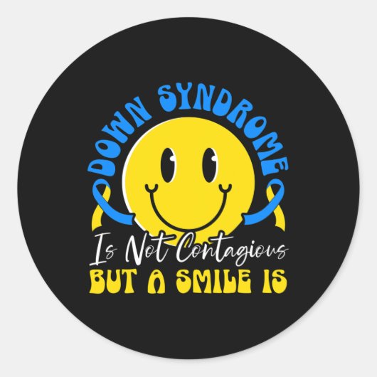 Omlaag bewustzijn Extra chromosoomtoerisme Ronde Sticker (Voorkant)