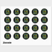 Omlaag bewustzijn Extra chromosoomtoerisme Ronde Sticker (Vel)
