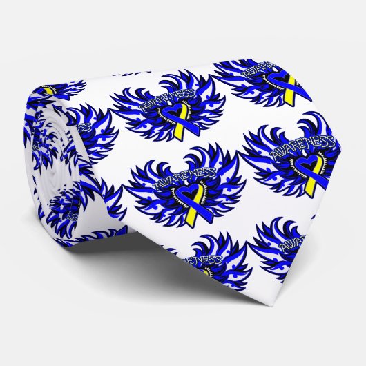 Omlaag bewustzijn hartwonden stropdas (Opgerold)