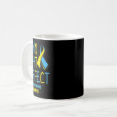Omlaag bewustzijn triomie 21 koffiemok (Voorkant links)