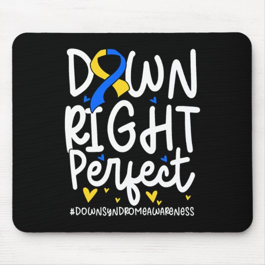 Omlaag bewustzijn van syndroom naar beneden Perfec Muismat (Voorkant)