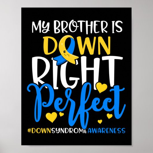 Omlaag de Broer van de Bewustheid van het Syndroom Poster (Voorkant)