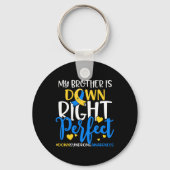 Omlaag de Broer van de Bewustheid van het Syndroom Sleutelhanger (Voorkant)