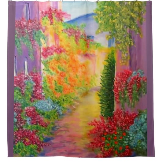 Omlaag de Lane Douchegordijn (Voorkant)