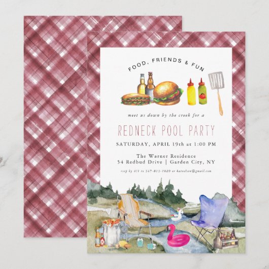 Omlaag door de Creek | Pool in roodhals (Voorkant / Achterkant)