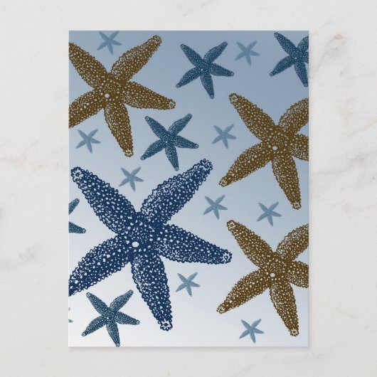 Omlaag door de Zee Starfish Briefkaart (Voorkant)