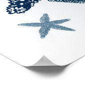 Omlaag door de Zee Starfish Poster (Hoek)