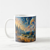 Omlaag door het Zee: een surrealistisch kustdrooml Koffiemok (Links)