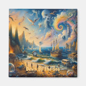 Omlaag door het Zee: een surrealistisch kustdrooml Magneet (Voorkant)