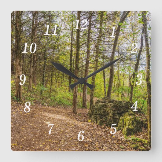 Omlaag en rond wandklok (Voorkant)