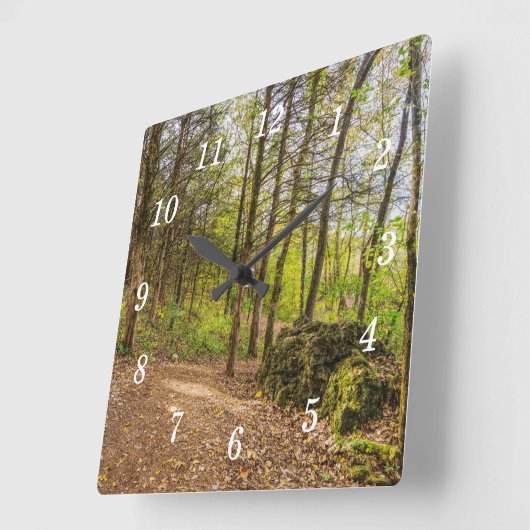 Omlaag en rond wandklok (Hoek)