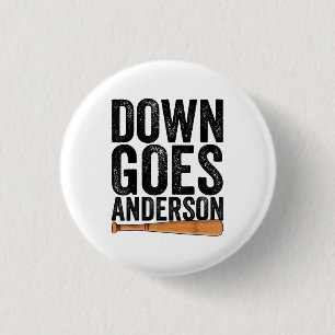 OMLAAG GAAT ANDERSON GRAPPIGE HONKBAL cadeau ANDER Ronde Button 3,2 Cm