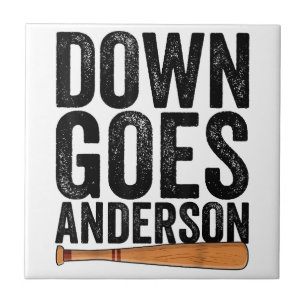 OMLAAG GAAT ANDERSON GRAPPIGE HONKBAL cadeau ANDER Tegeltje