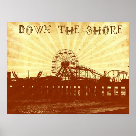 Omlaag het Poster van de Shore (Voorkant)