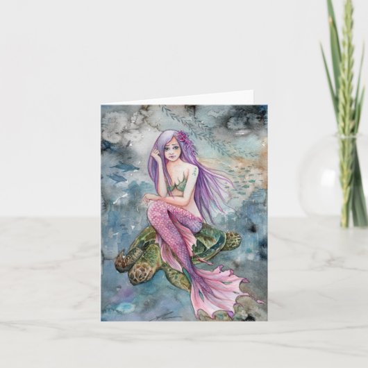 Omlaag in Atlantis - Kaart met lege notities (Voorkant)