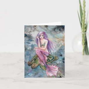 Omlaag in Atlantis - Kaart met lege notities