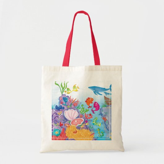 Omlaag in de oceaan tote bag (Voorkant)