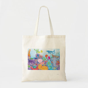 Omlaag in de oceaan tote bag