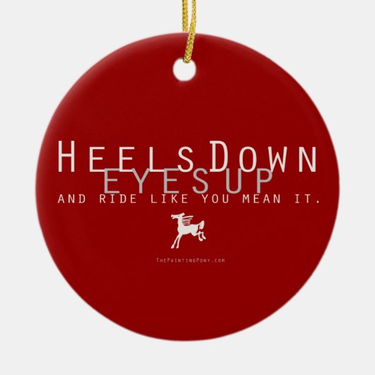 Omlaag Keramisch Ornament (Voorkant)