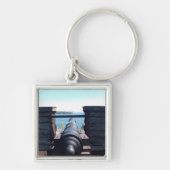 Omlaag kijkend sleutelhanger (Voorkant)