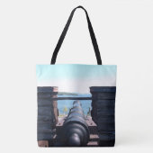 Omlaag kijkend tote bag (Voorkant)